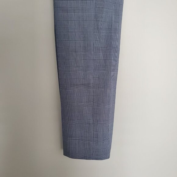 RYAN Plaid Suit Pant Women's Tall Size 6L Light Blue / Grey Pockets Officewear - Picture 3 of 12